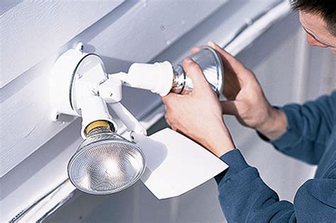 spotlight junction box|How To Install a Garage Floodlight .